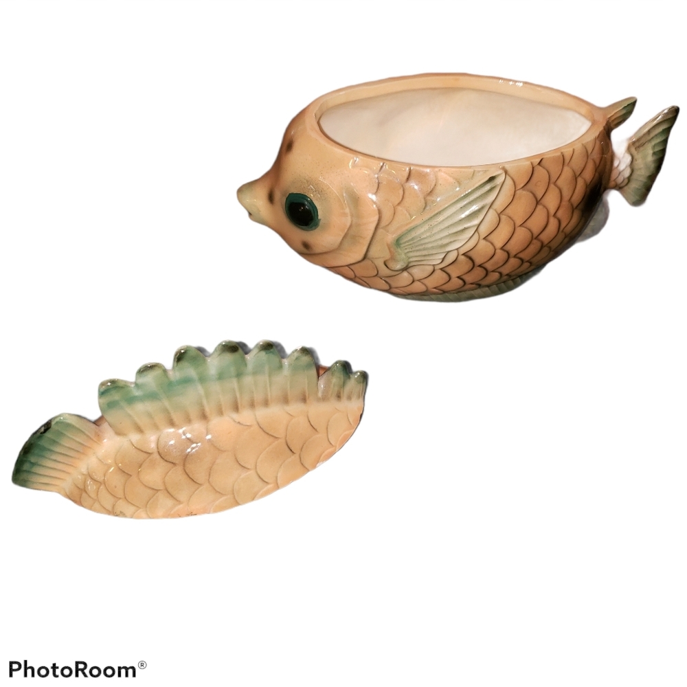 Custom vintage 1998 tropical fish Tea set - Picture 7 of 15